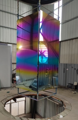 স্টেইনলেস স্টীল আসবাবপত্র 40mm পিভিডি গোল্ড লেপ মেশিন