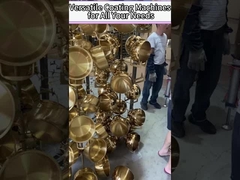 উচ্চ জমা গতি গ্লাসওয়্যার গ্লাস ক্রিস্টাল পিভিডি ভ্যাকুয়াম লেপ মেশিন সোনার রঙের জন্য